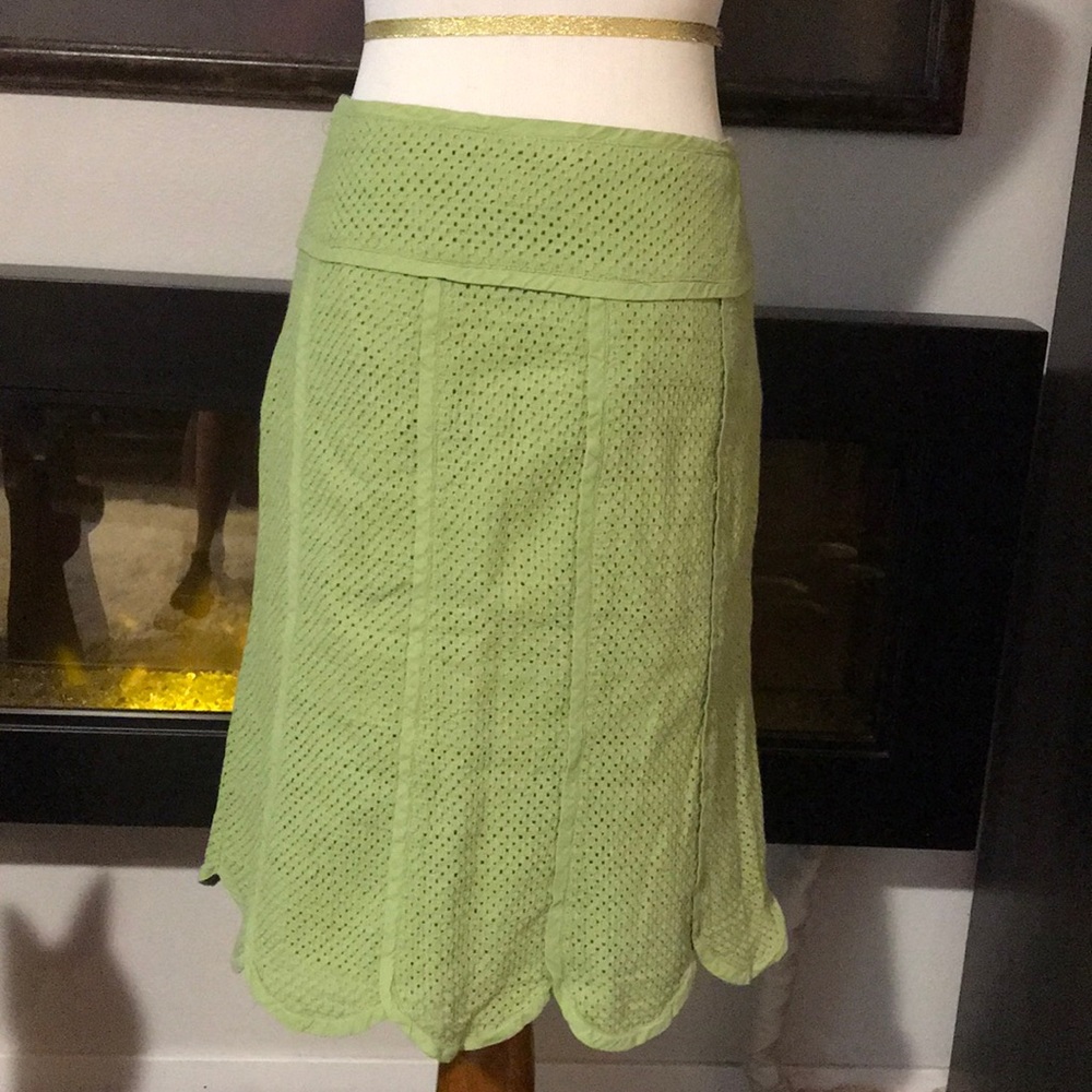 Bandolino A Line Scalloped Skirt
